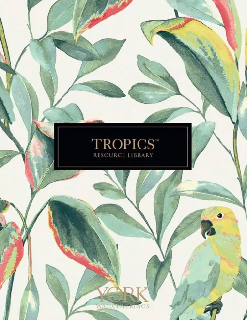 Tropics Resource Library Diamond Macrame Wallpaper - Blue