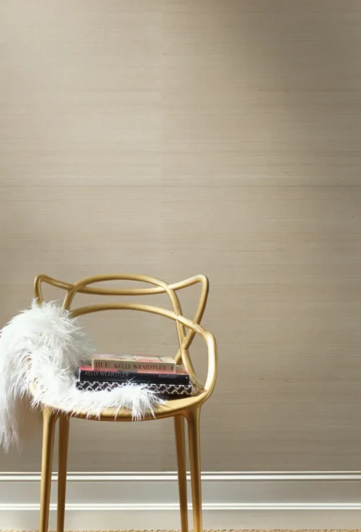 Tropics Resource Library Plain Sisal Grasscloth Wallpaper - Taupe