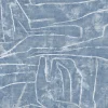 Urban Chalk Graffiti Peel & Stick Wallpaper - Blue