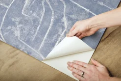 Urban Chalk Graffiti Peel & Stick Wallpaper - Blue