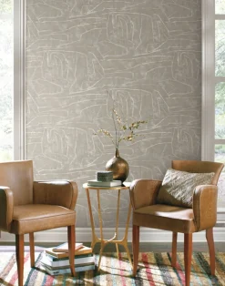 Urban Chalk Graffiti Peel & Stick Wallpaper - Neutral