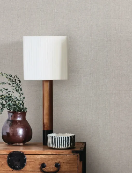 Urban Digest Hardy Linen Wallpaper - Shale