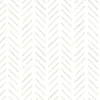 Watercolor Botanicals Painted Herringbone Peel & Stick Wallpaper - Sand