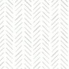 Watercolor Botanicals Painted Herringbone Peel & Stick Wallpaper - Fog