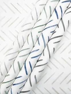 Watercolor Botanicals Painted Herringbone Peel & Stick Wallpaper - Sand