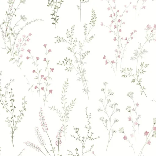 Watercolor Botanicals Wildflower Sprigs Peel & Stick Wallpaper - Multicolor