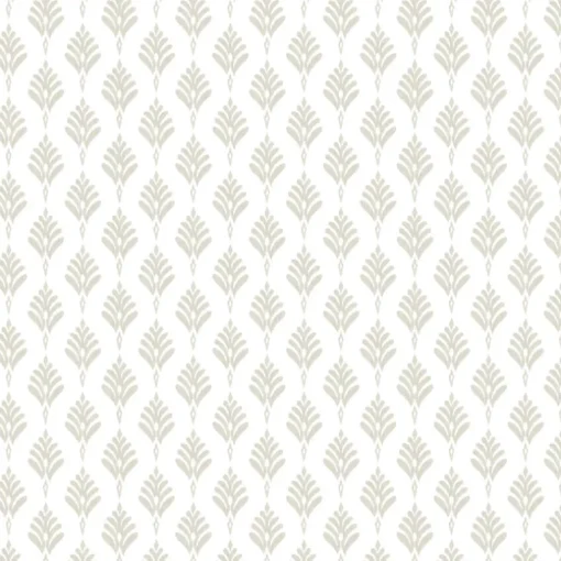 Waters Edge Resource Library French Scallop Wallpaper - Beige