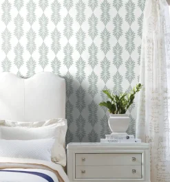 Waters Edge Resource Library Broadsands Botanica Wallpaper - Light Green