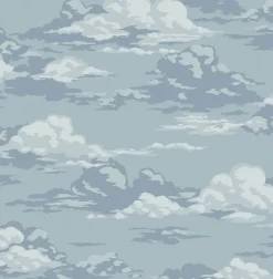 Westbury Forest Cumulus Clouds Wallpaper - Blue