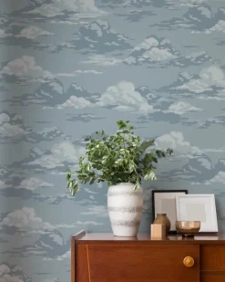 Westbury Forest Cumulus Clouds Wallpaper - Blue