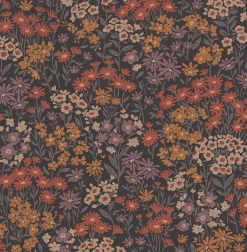 Westbury Forest Ditsy Daisies Wallpaper - Orange