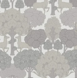 Westbury Forest Forest of Arden Deer Wallpaper - Grey