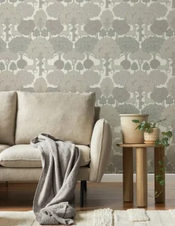Westbury Forest Forest of Arden Deer Wallpaper - Grey