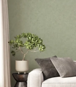 Westbury Forest Heritage Plain Wallpaper - Green