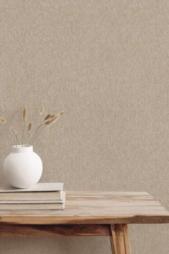 Westbury Forest Herringbone Tweed Wallpaper - Neutral