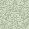 Westbury Forest Marlow Bird Vine Wallpaper - Green