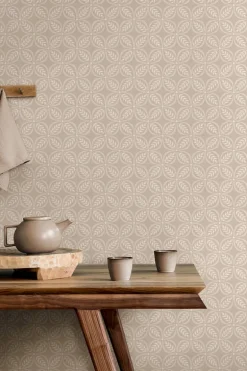 Westbury Forest Morgrove Trellis Wallpaper - Beige