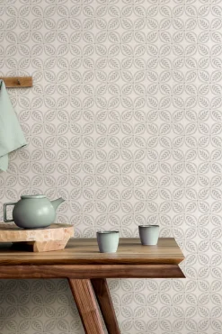 Westbury Forest Morgrove Trellis Wallpaper - Grey