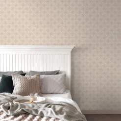 Westbury Forest Morgrove Trellis Wallpaper - Beige
