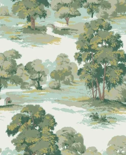 Westbury Forest Sherwood Glade Wallpaper - Green