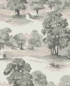 Westbury Forest Sherwood Glade Wallpaper - Grey