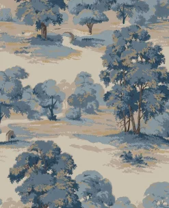 Westbury Forest Sherwood Glade Wallpaper - Blue