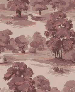Westbury Forest Sherwood Glade Wallpaper - Merlot