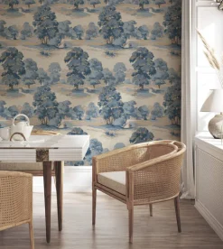 Westbury Forest Sherwood Glade Wallpaper - Blue