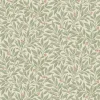 Westbury Forest Winter Berry Vine Wallpaper - Green