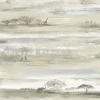 Wildlife Savanna Sunset Peel & Stick Wallpaper - Light Brown