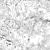 Woodland Animals Sketch Peel & Stick Wallpaper - Black & White