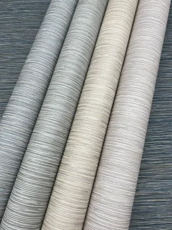 York Natural Digest Grass Roots Wallpaper - Warm Gray