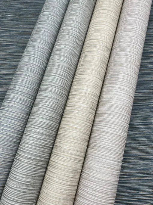 York Natural Digest Grass Roots Wallpaper - Warm Gray