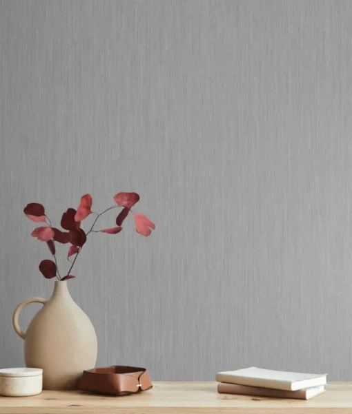 York Natural Digest Smooth as Silk Wallpaper - Cool Grey
