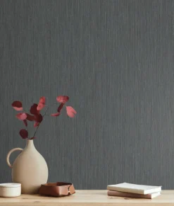 York Natural Digest Smooth as Silk Wallpaper - Dark Gray